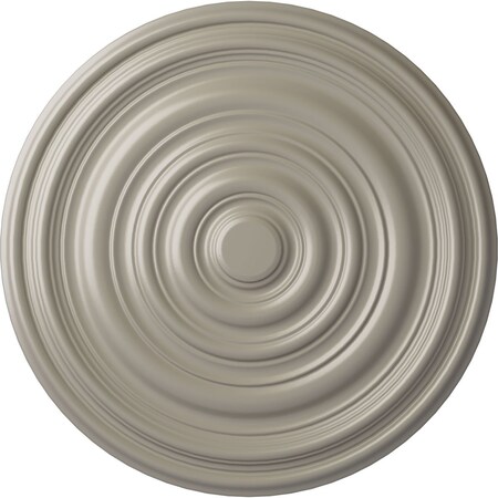 Ekena Millwork Carton Ceiling Medallion (For Canopies up to 2 5/8"), Hand-Painted Pearl White, 12 5/8"OD x 1"P CM13CAPWS